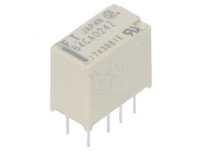 Releu Electromagnetic DPDT 24VDC 2A 0.3A 125VAC THT foto
