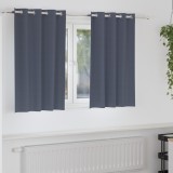 vidaXL Perdele cu perdele 2 pcs Antracit 140 x 140 cm Poliester