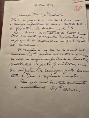 Scrisoare C.I.Parhon foto