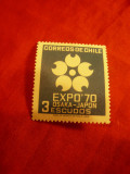 Serie Chile 1970 Expo&#039;70 , 1 valoare ( fara Posta Aeriana), Nestampilat