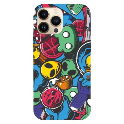 Husa compatibila cu Apple iPhone 12 Pro Max model Alien masks, Silicon, TPU, Viceversa foto