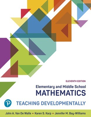 Elementary and Middle School Mathematics: Teaching Developmentally foto