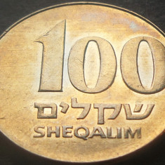 Moneda EXOTICA 100 SHEQALIM - ISRAEL, anul 1984 * cod 2775 A