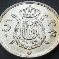 Moneda 5 PESETAS - SPANIA, anul 1979 *cod 1394 D (varianta 1975) = A.UNC