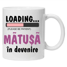 Cana alba personalizata &quot;matusa in devenire&quot;, INOVATIX&reg;. 330ml