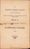 A1414 Program ceremonial confirmare religioasă Biserica Reformată Sibiu, 1921