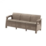Cumpara ieftin Canapea Corfu love seat max, culoare cappuccino, cu pernă nisip