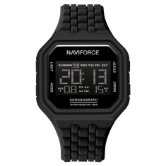 Ceas Barbati Naviforce 7116 Negru , Design Military, Functii Multiple, Alarma, Rezistent la Apa 3ATM
