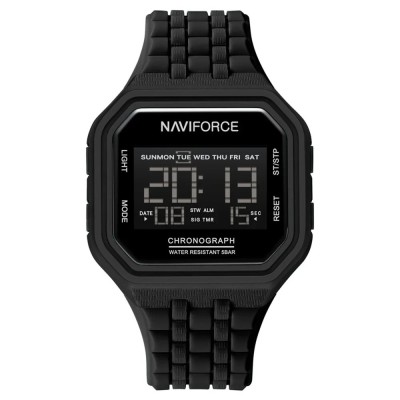 Ceas Barbati Naviforce 7116 Negru , Design Military, Functii Multiple, Alarma, Rezistent la Apa 3ATM foto