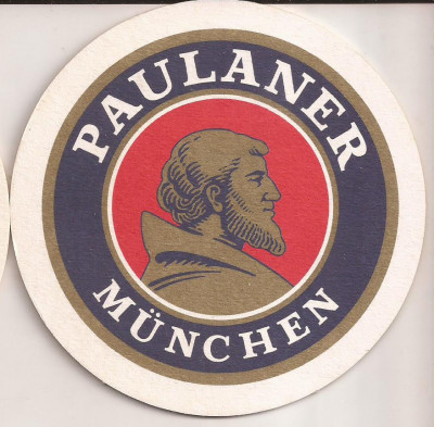 L3 - suport pentru bere din carton / coaster - Paulaner foto