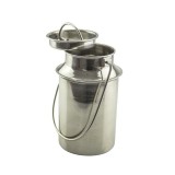 Cumpara ieftin Bidon din inox cu capac si maner Grunberg IRL45L pentru depozitare lapte