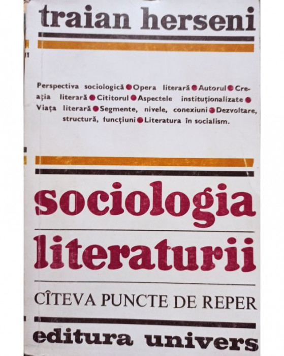 Traian Herseni - Sociologia literaturii (1973)