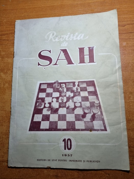revista de sah - octombrie 1957
