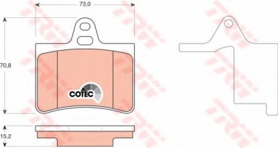 Set placute frana,frana disc CITROEN C5 II (RC) (2004 - 2016) TRW GDB1450 foto