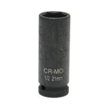 Cheie tubulara de impact lunga 21 mm, 78 mm, 1/2 inch, Cr-Mo, Breckner