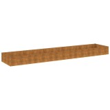 Cumpara ieftin Strat inaltat de gradina, 482x100x36 cm, otel corten