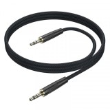 Cablu Audio 3.5mm - 3.5mm Borofone BL23 Refinado, 1m, Negru