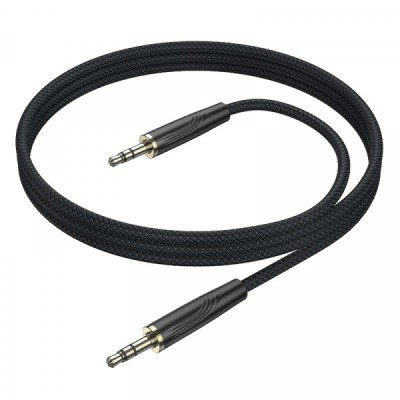 Cablu Audio 3.5mm - 3.5mm Borofone BL23 Refinado, 1m, Negru foto
