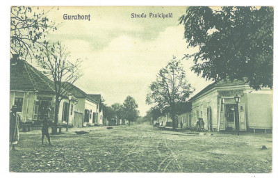 1822 - GURAHONT, Arad, Market, Romania - old postcard - unused - 1925 foto