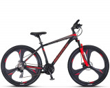 Bicicleta MTB Umit Accrue 2D, cadru 18&quot;, culoare negru/rosu, roata 27.5&quot;, cadru PB Cod:32756180001