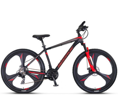 Bicicleta MTB Umit Accrue 2D, cadru 18&amp;quot;, culoare negru/rosu, roata 27.5&amp;quot;, cadru PB Cod:32756180001 foto