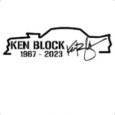 Sticker Ken Block RIP v2 15 cm