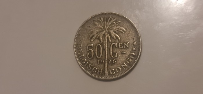 Congo Belgian - 50 cent 1926