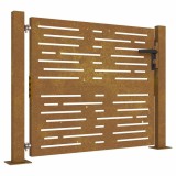 Cumpara ieftin Poarta de gradina 100x100 cm, otel Corten, design patrat