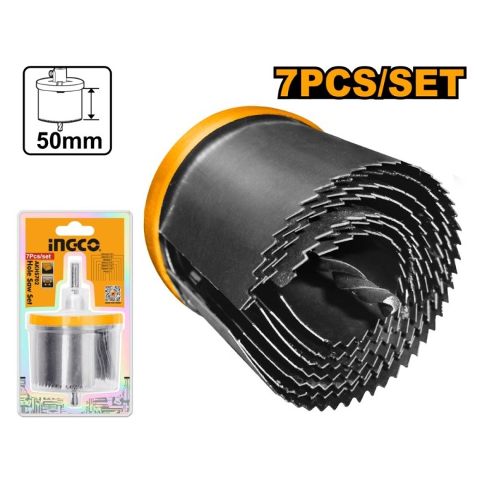Freza rigips 7 pcs - Ingco AKHS702