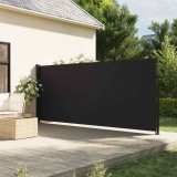 VidaXL Copertină laterală retractabilă, negru, 160 x 600 cm