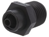Adaptor Luer Lock FISNAR Negru pentru Cartuse de Dozare Polipropilena Cod 5801449