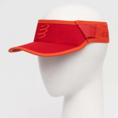 Compressport sapca cozoroc Visor Ultralight culoarea rosu, modelator, XHWU3893