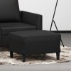 VidaXL Taburet, negru, 60x50x41 cm, piele ecologică
