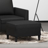 vidaXL Taburet, negru, 60x50x41 cm, piele ecologică