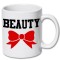 Cana alba personalizata &quot; The Beauty &quot;, INOVATIX&reg;. 330ml