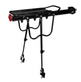 Suport portbagaj pentru bicicleta, aluminiu, 55x14,5x35-45cm, negru