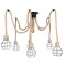 Candelabru Vintage Spider din Sfoara pentru 6 Becuri 6xE27 MNR4749
