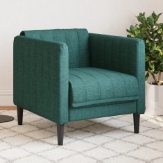 vidaXL Fotoliu, verde &icirc;nchis, material textil