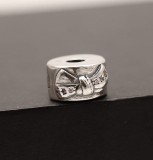 CLIPS ARGINT S925 ROTUND FUNDITA CU PIETRICELE ROZ CHA1087, Argintboutique