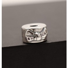 CLIPS ARGINT S925 ROTUND FUNDITA CU PIETRICELE ROZ CHA1087