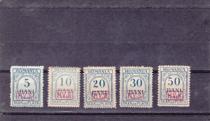 Romania 1918 , MVIR - MLH Ocupatia germana in Romania , Porto