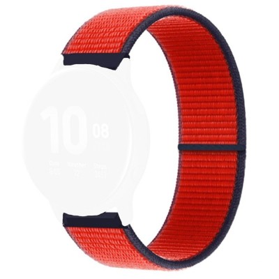 Curea textila, compatibila Huawei Watch GT6 46mm|GT5|GT4|GT3|GT2 46mm|GT2e|Galaxy Watch|Fossil 22mm, Black Cherry foto