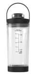 Fram Accesoriu Bol Tritan ACCBOWL-P74 - Capacitate 0.4L, Negru/Transparent, Compatibil cu Blender Portabil