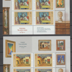 ROMANIA 2023 CASA ARTISTULUI Minicoli cu 4 timbre+ 2 viniete LP.2404 MNH**