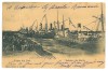 4757 - BRAILA, Harbor, ships, Litho, Romania - old postcard - used - 1904, Circulata, Printata