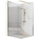 Paravan de dus Rea Aero Intimo Gold Brush 90