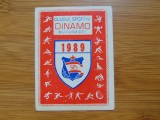 Calendar de buzunar -Clubul Sportiv Dinamo anul 1989