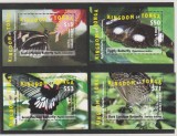Cumpara ieftin Tonga 2015-Fauna,Fluturi,serie complecta 4 colite,MNH,Mi.Bl.89-92, Nestampilat