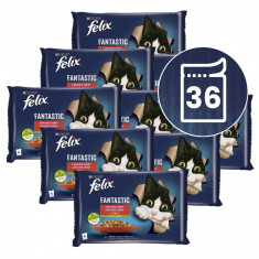 FELIX Fantastic pliculețe, selecție delicioasă cu legume în gelatină 36 x 85 g