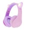 Casti Over-ear PowerLocus KidsCat, Wireless/Wired, Multicolor